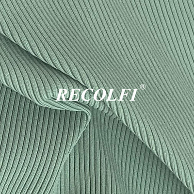 Eco Ribbed Activewear Knit Fabric Sustainable Workout Yoga Wear
