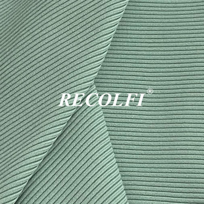 Eco Ribbed Activewear Knit Fabric Sustainable Workout Yoga Wear