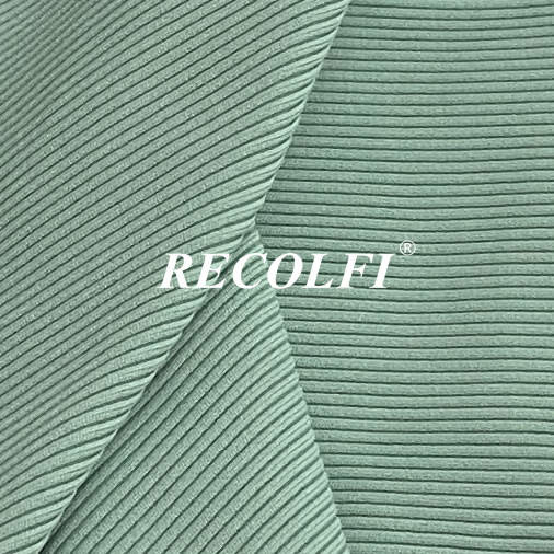 Eco Ribbed Activewear Knit Fabric Sustainable Workout Yoga Wear